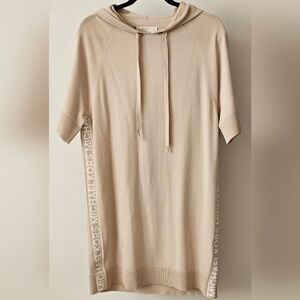 Michael Kors Logo Tape Hoodie Dress